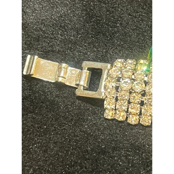 Vintage Matching Set - Rhinestone 36" Rhinestone Necklace AND Bracelet - Picture 6 of 9